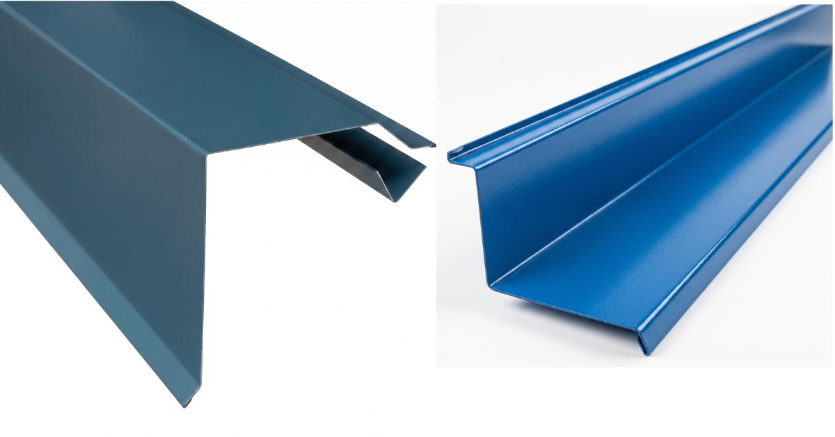 Metal corner flashing and edge trim installed on roof edge for protection in Vapi