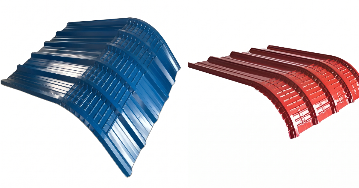 Metal ridge cap installed on rooftop peak for weather protection in Vapi