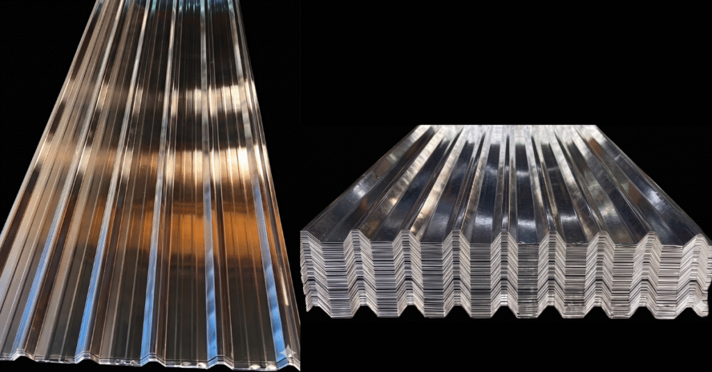 Premium aluminium roofing sheets in Vapi for industrial and warehouse buildings, offering rust-proof durability, heat resistance, and long-lasting performance