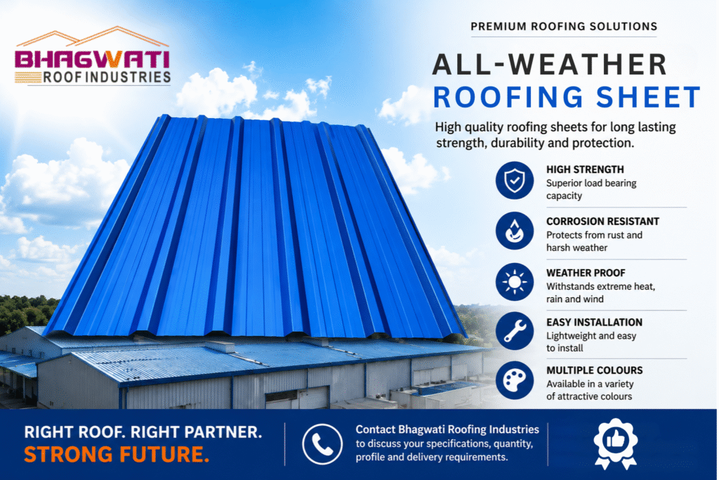 Colour coated roofing sheets manufacturer in Gujarat